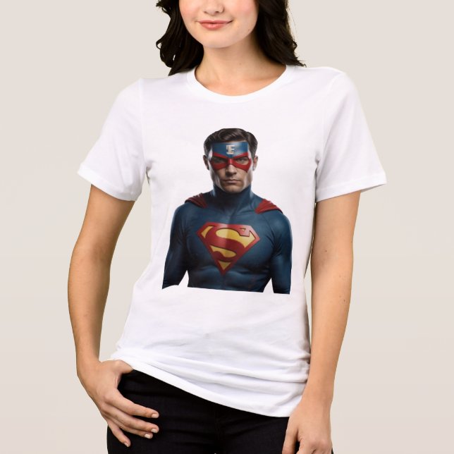 Telepathic Superhero Tri-Blend Shirt (Front)