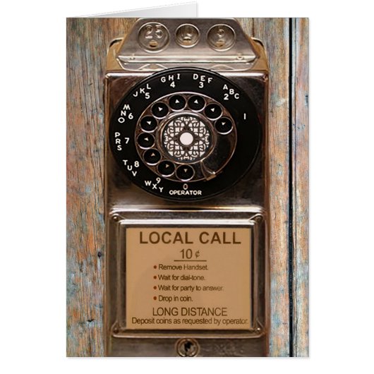 Telephone antique rotary pay phone rugged (Front)