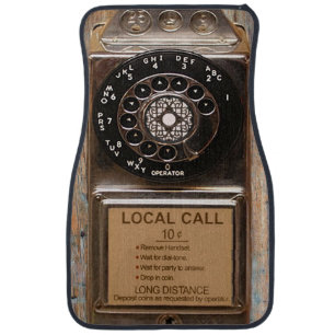 Telephone antique rotary pay phone rugged car mat
