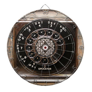 Telephone antique rotary pay phone rugged dartboard
