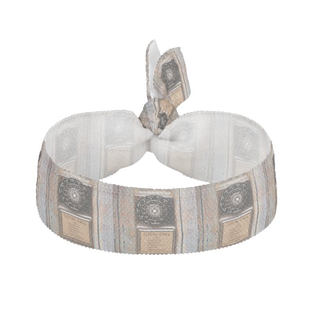 Telephone antique rotary pay phone rugged elastic hair tie (Front)