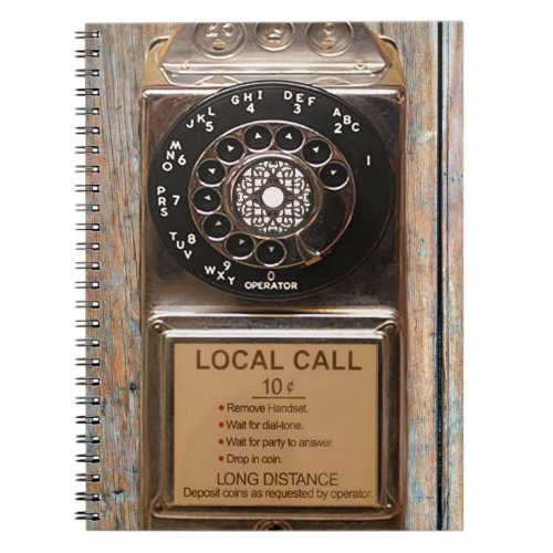 Telephone antique rotary pay phone rugged notebook