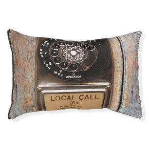 Telephone antique rotary pay phone rugged pet bed