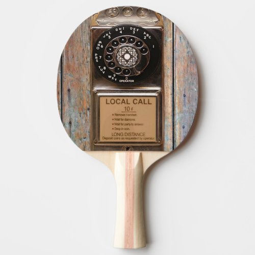 Telephone antique rotary pay phone rugged ping pong paddle