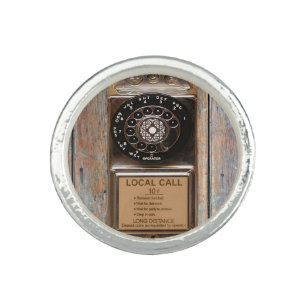 Telephone antique rotary pay phone rugged ring