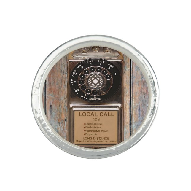Telephone antique rotary pay phone rugged ring (Front)
