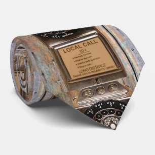 Telephone antique rotary pay phone rugged tie