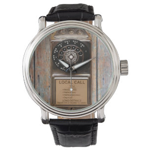 Telephone antique rotary pay phone rugged watch