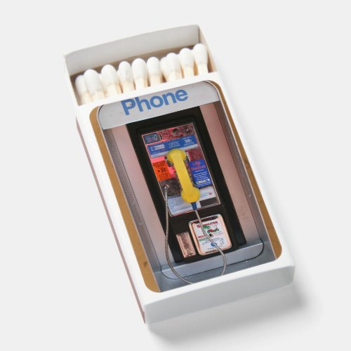 Telephone Booth  Public Payphone Communications Matchboxes