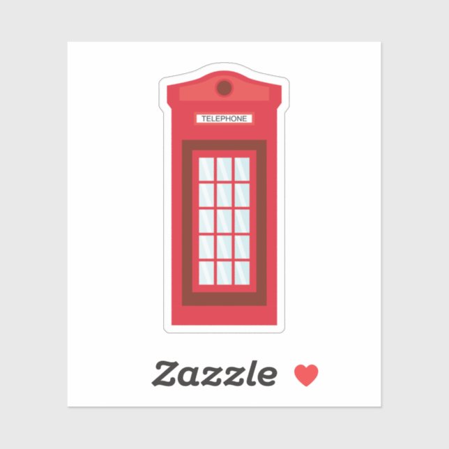 Telephone Booth Sticker (Sheet)