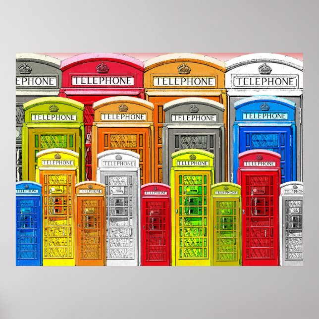 Telephone booths poster (Front)
