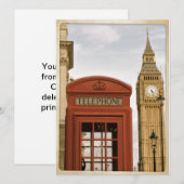 Telephone Box and Tower of Big Ben (Front/Back)