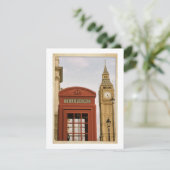 Telephone Box and Tower of Big Ben (Standing Front)