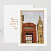 Telephone Box and Tower of Big Ben (Front/Back)