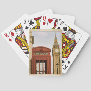 Telephone Box and Tower of Big Ben Poker Cards