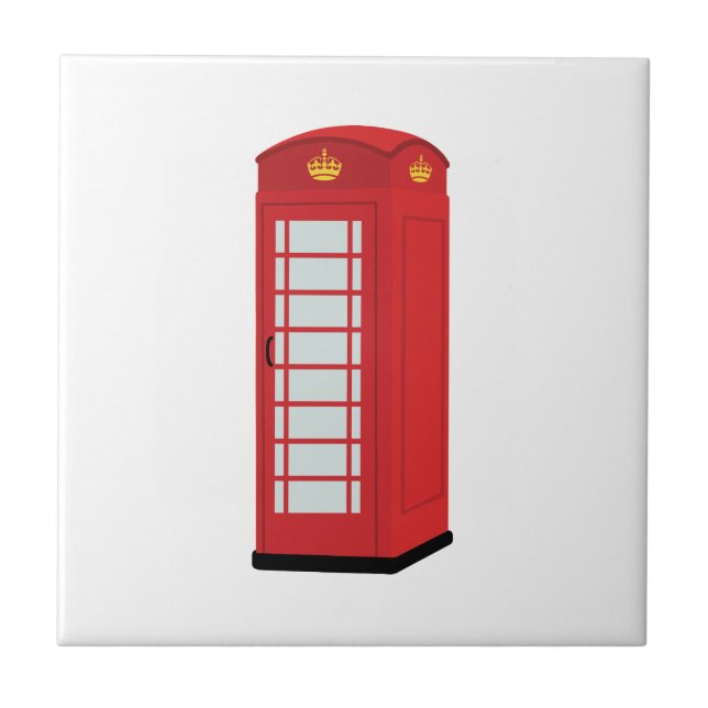 Telephone Box Ceramic Tile (Front)