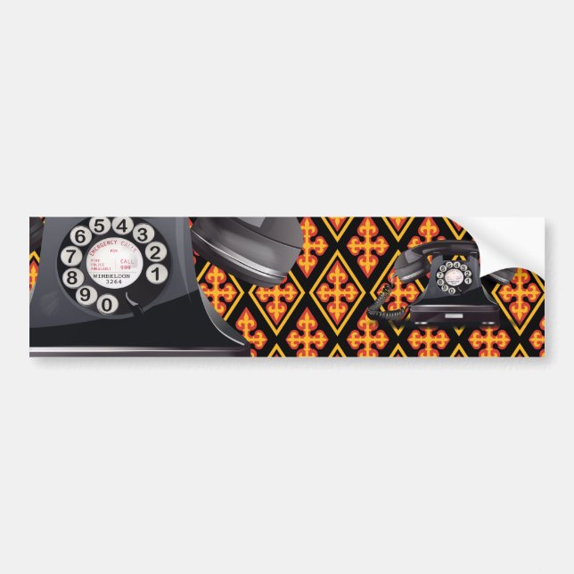 Telephone Bumper Sticker (Front)