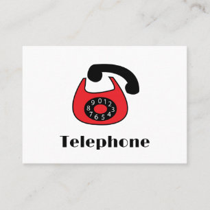 Telephone business card