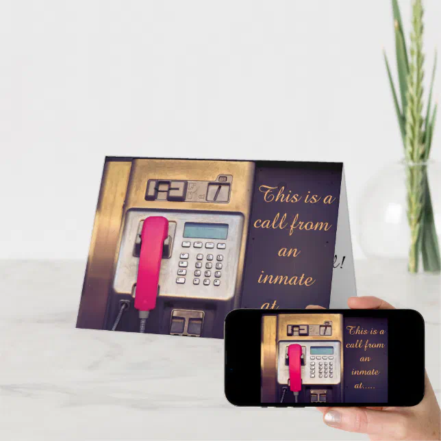 Telephone Call Card Zazzle