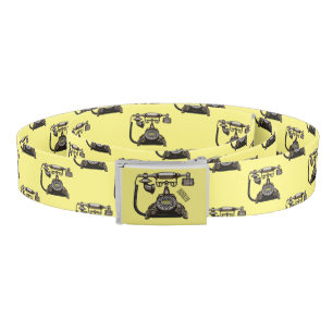 Telephone cartoon illustration belt