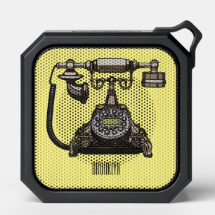 Telephone cartoon illustration bluetooth speaker