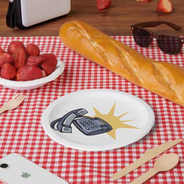 Telephone Communications Paper Plates (Creator Uploaded)