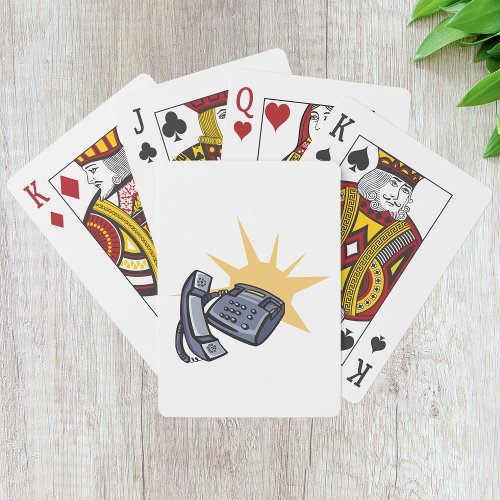 Telephone Communications Playing Cards
