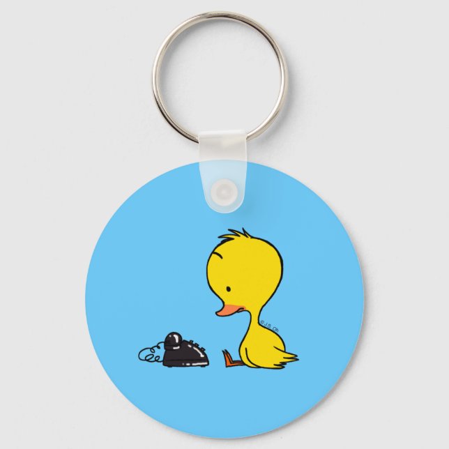 Telephone & Duck Keychain (Front)