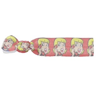 Telephone Girl Comic Strip Hair Tie