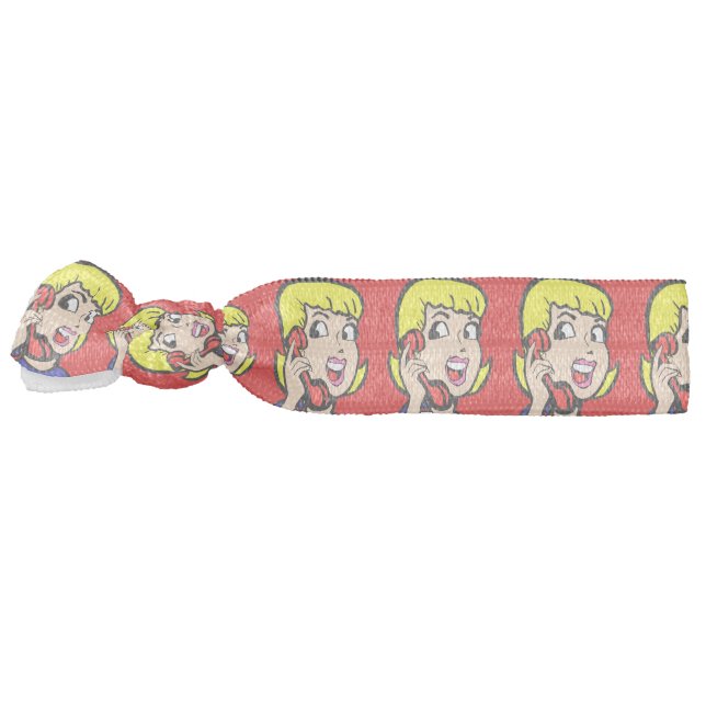 Telephone Girl Comic Strip Hair Tie (Left)