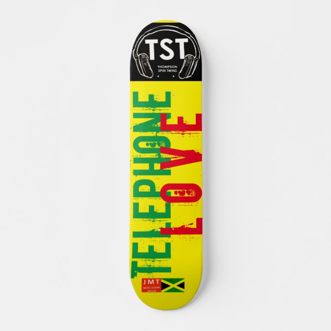 TELEPHONE LOVE Skateboard, 7¾" Deck (Front)