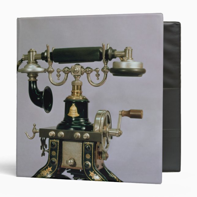 Telephone, National Telephone Service, USA, 1890 3 Ring Binder (Front/Inside)