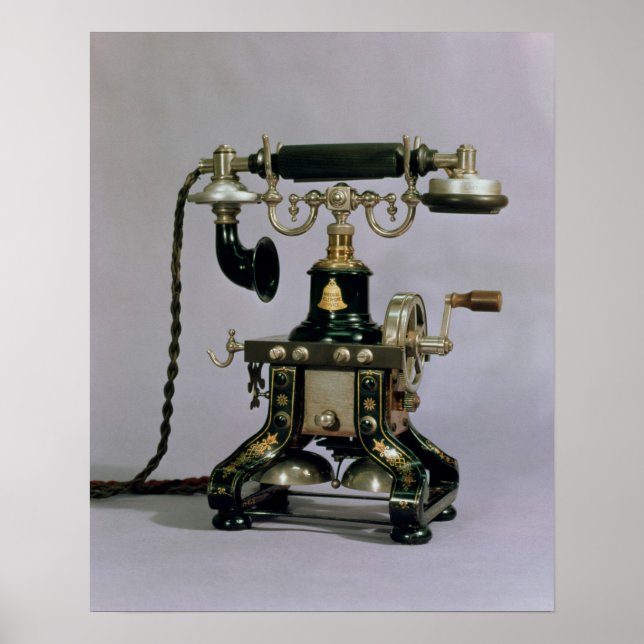 Telephone, National Telephone Service, USA, 1890 Poster (Front)