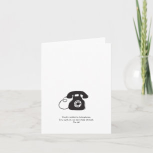 Telephone Old School Greeting Card