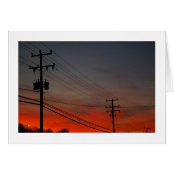 Telephone Pole Sunset by PhotoJoeVa at Zazzle