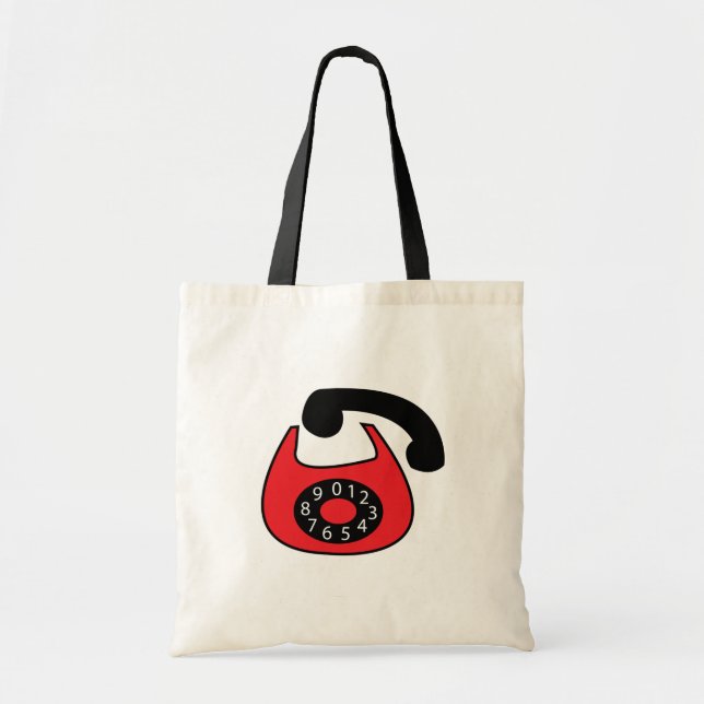 Telephone Retro Tote Bag (Front)