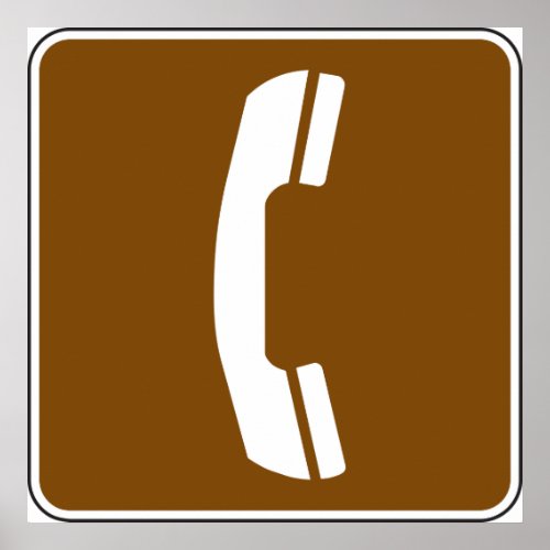 Telephone Road Sign