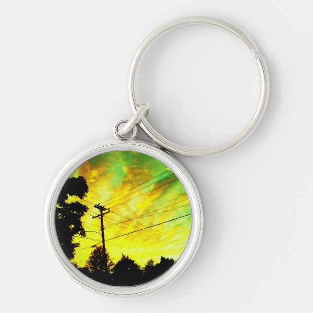 telephone sunset keychain (Front)