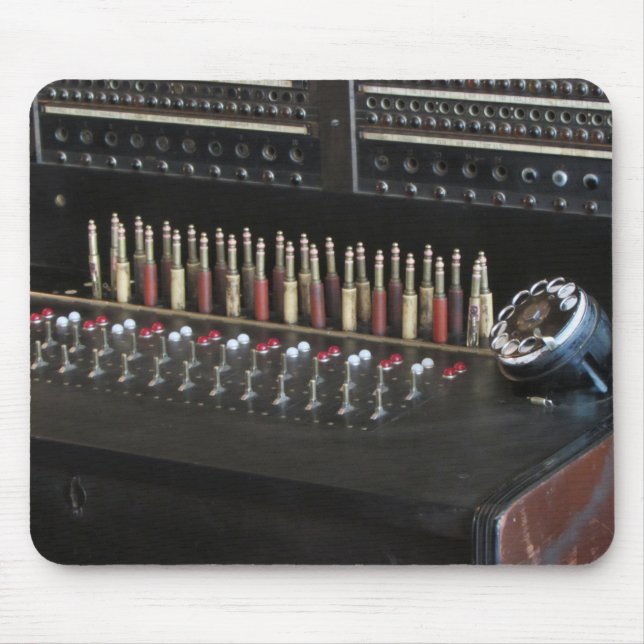 Telephone Switchboard Mouse Pad (Front)