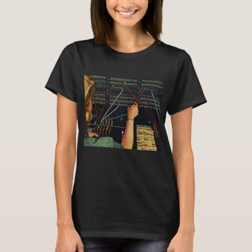 Telephone Switchboard Operator Vintage Business T_Shirt