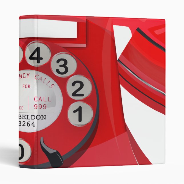 Telephone Vintage Binder (Front/Spine)