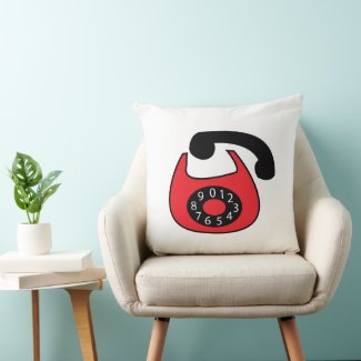 Telephone Vintage Classic Black Red
