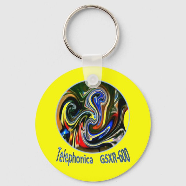 Telephonica GSXR 600 Keychain (Front)