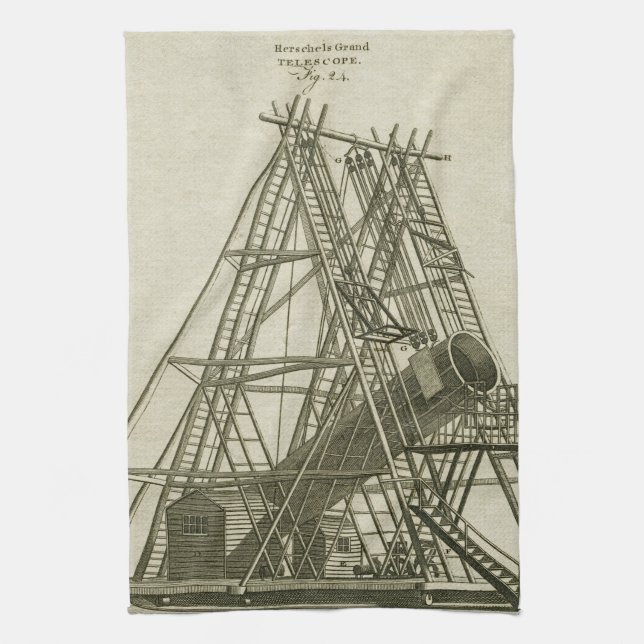 Telescope Antique SCIENCE EQUIPMENT 18TH CENTURY Towel (Vertical)
