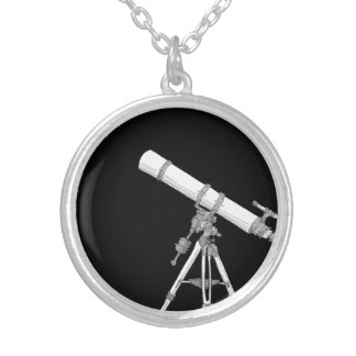 Telescope drawing necklace