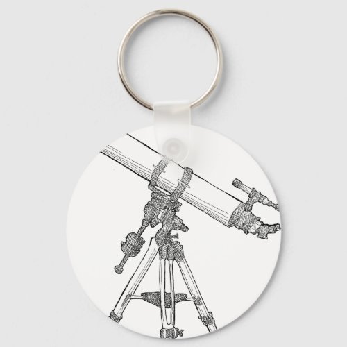 Telescope Drawing Series Keychain