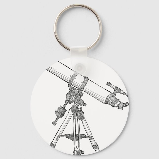 Telescope Drawing Series Keychain (Front)
