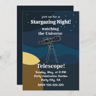 Telescope Night Sky Astronomy Stargazing Party