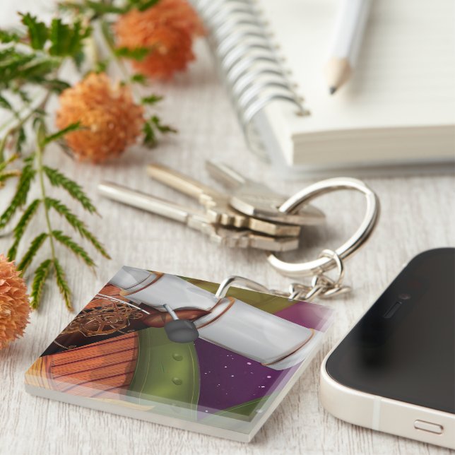 Telescope Observatory Keychain (Front Right)
