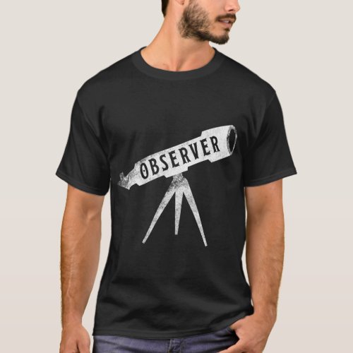 Telescope Space Love Astronomy Science Nerd Gift T_Shirt